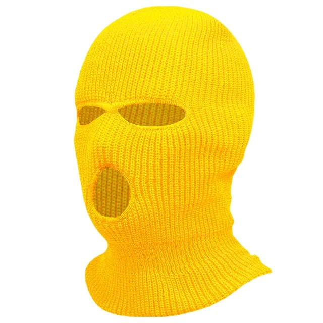 Skimask 3 Hole Balaclava Yellow DOB