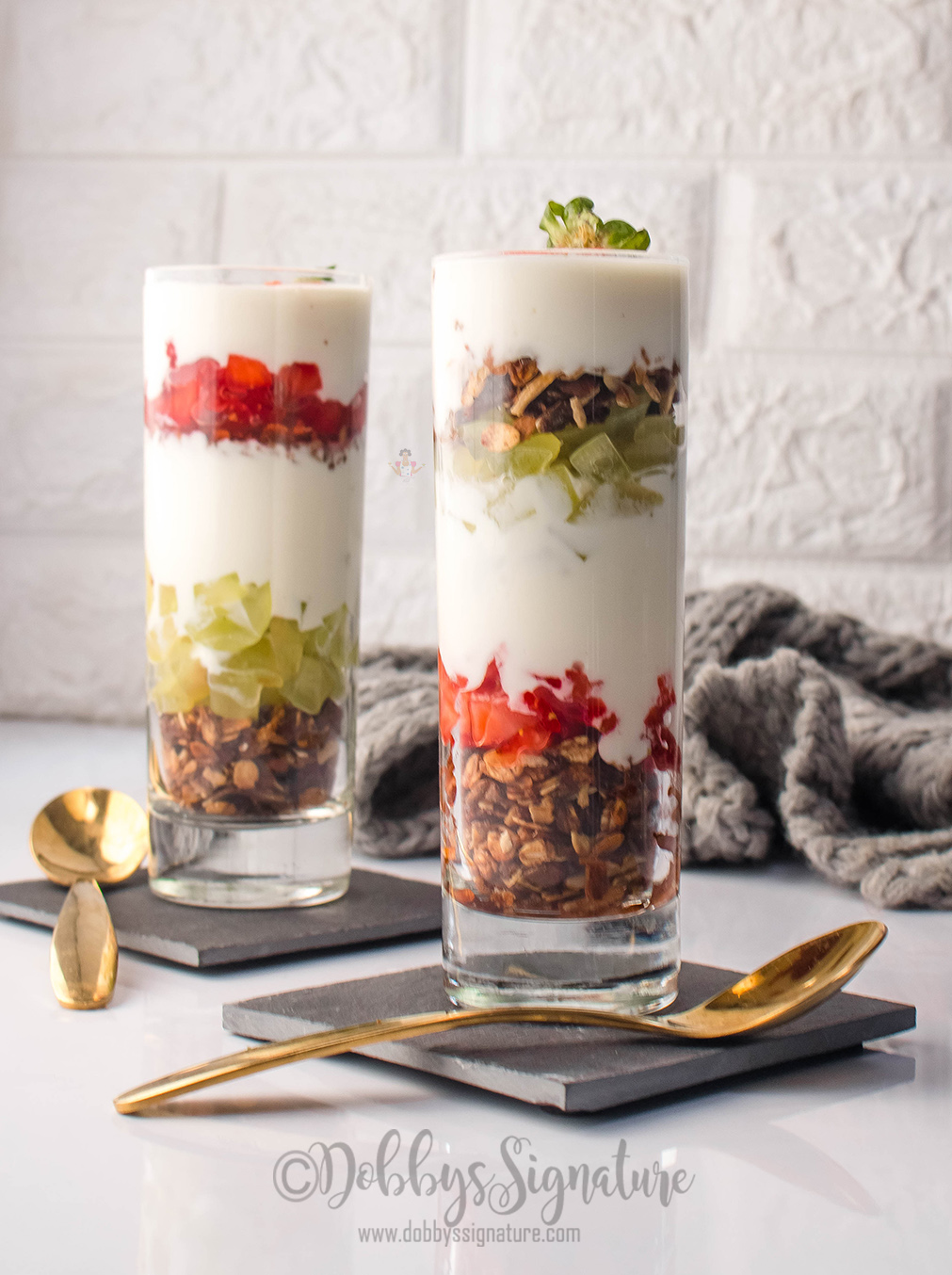 Fruity Yoghurt Parfait With Strawberry, Grape & Granola Dobby's
