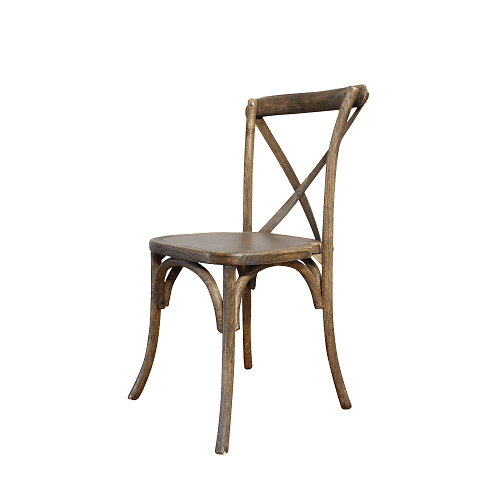 Chair Wooden Cross Back Dobsons Marquee & Party Hire
