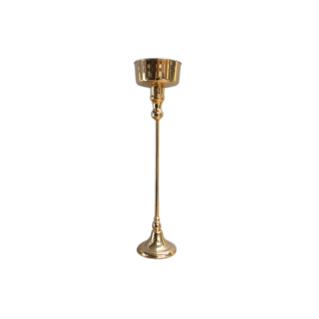 Tall Gold Vases Dobsons Marquee & Party Hire