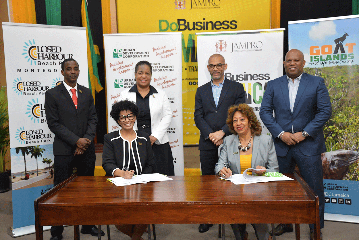 INVESTMENT COLLABORATION JAMPRO and UDC sign MOU Do Business Jamaica