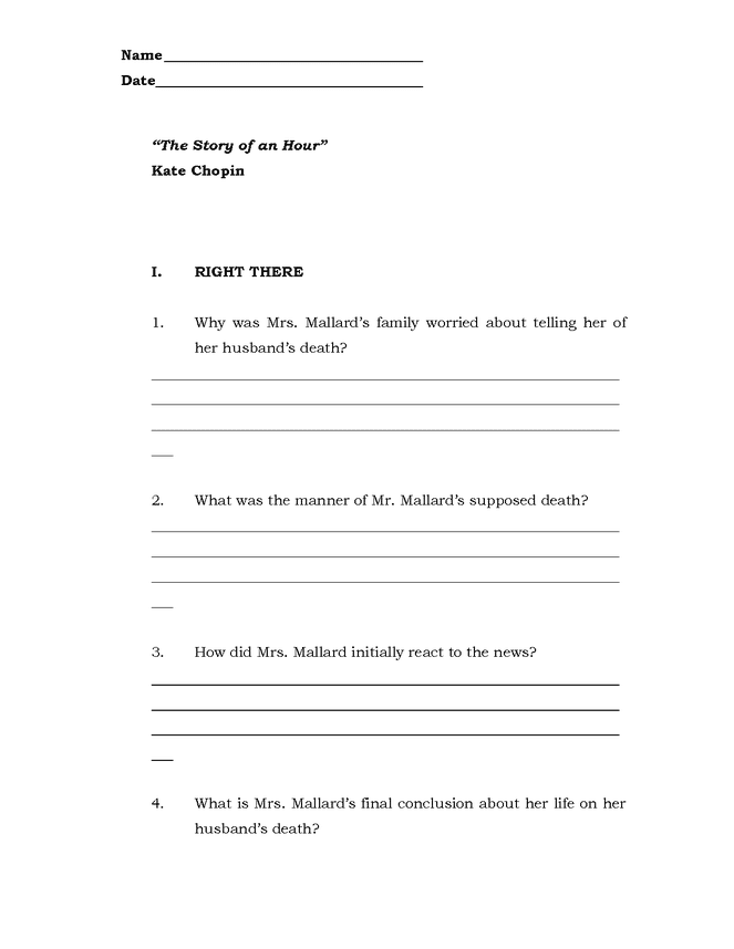 😎 Foreshadowing in the story of an hour by kate chopin