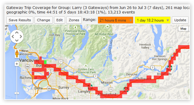 Tracker Gateway Trip Coverage amm Sierra Wireless