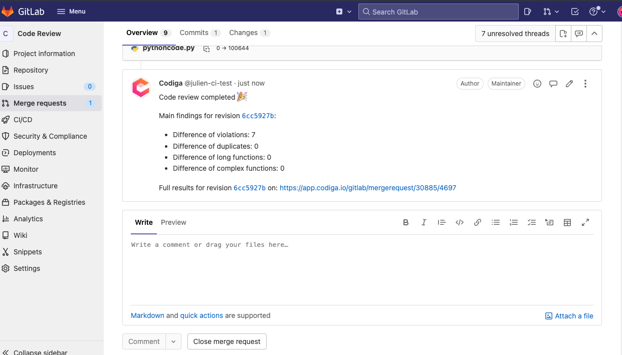 Automate your Code Reviews on GitLab