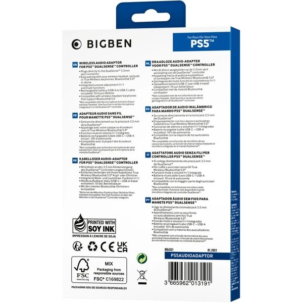 Bigben Bluetooth adaptér (PS5) JRC.cz