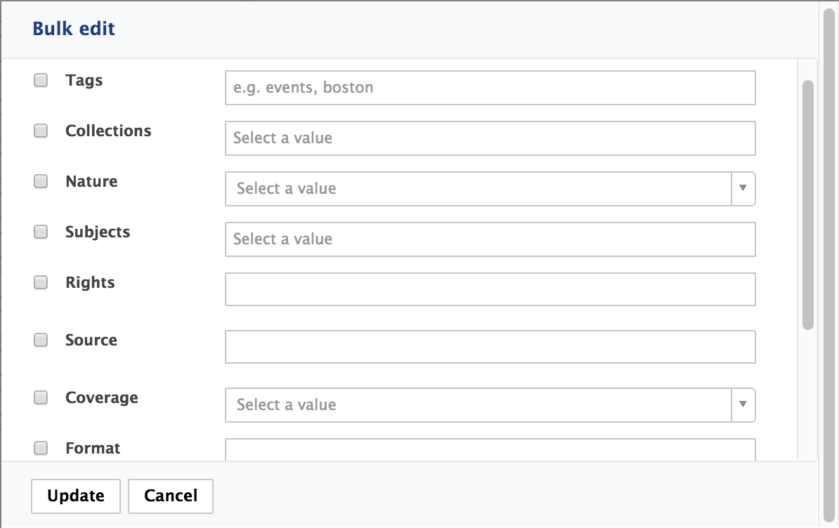 HOWTO Customize the Bulk Edit Form JSF UI Nuxeo Documentation