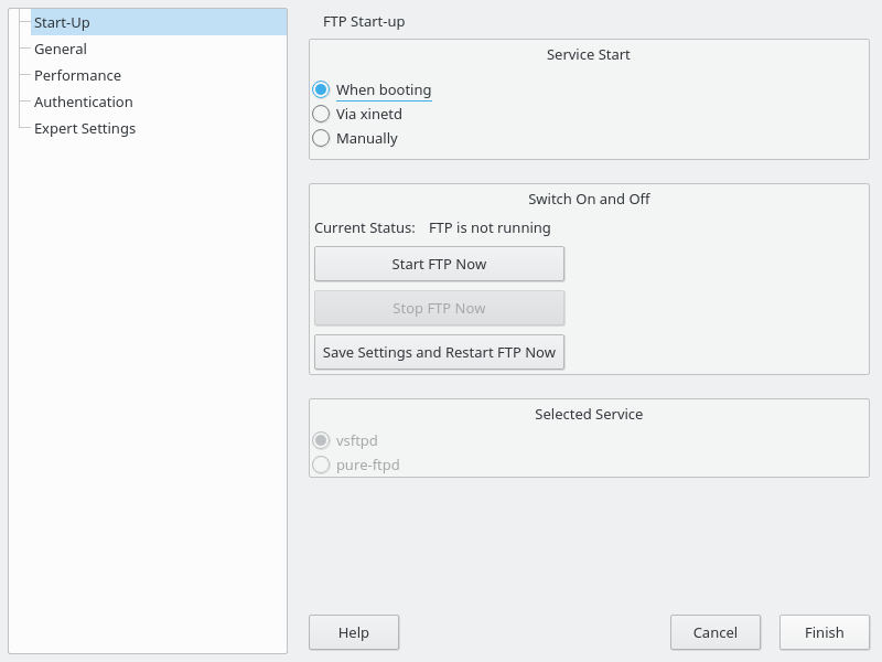 Setting Up an FTP Server with YaST Reference openSUSE Leap 42.2