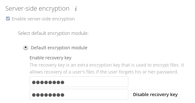 Encryption Configuration :: Documentation for ownCloud (A