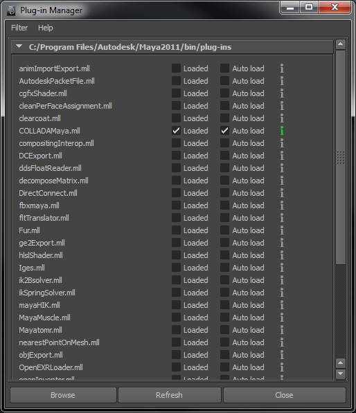 Exporting from Maya Qt 3D Studio 2.8.0