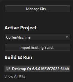 Configuring Projects | Qt Creator Documentation