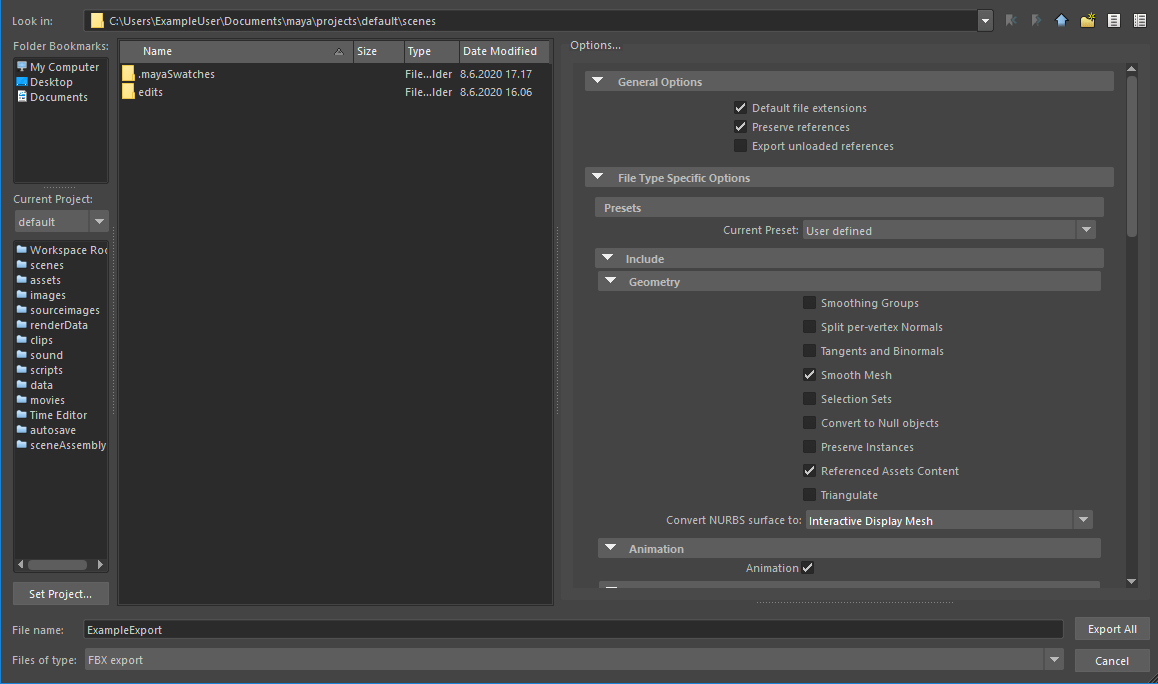 Exporting from Maya Qt Design Studio Manual 3.5.0