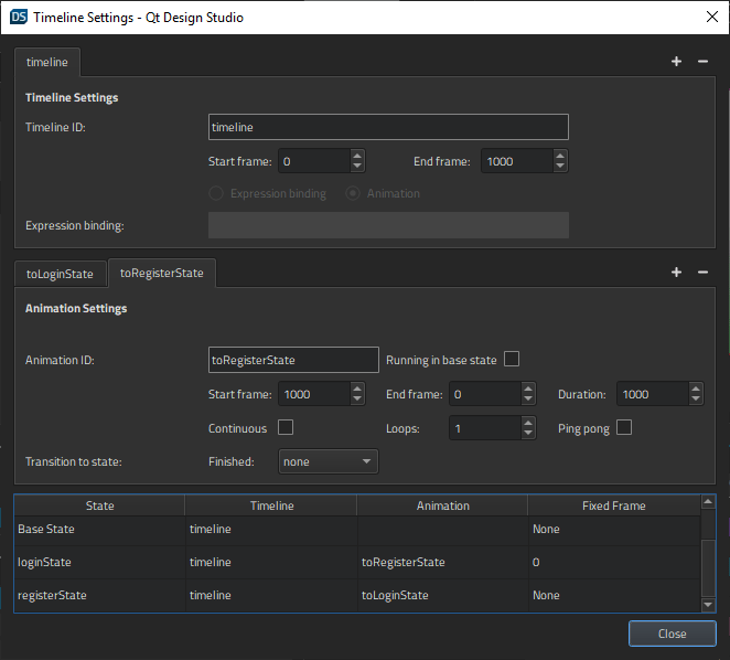 Timeline Qt Design Studio Documentation 4.6