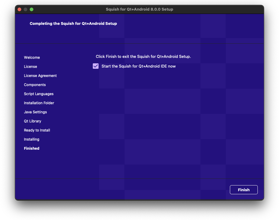 Installing from Binary Packages Squish 8.0