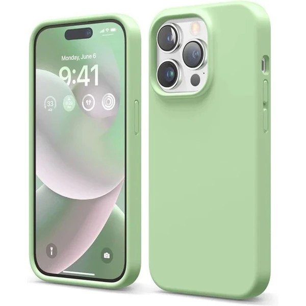 elago Silicone Case pro iPhone 14 Pro Pastel Green Smarty.cz