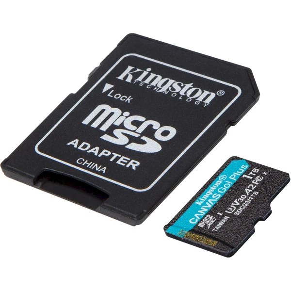 Kingston microSDXC Canvas Go! Plus 1TB 170MB/s UHSI U3 + SD adaptér