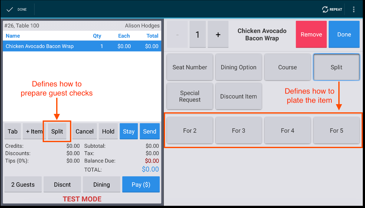 UI options settings Platform guide