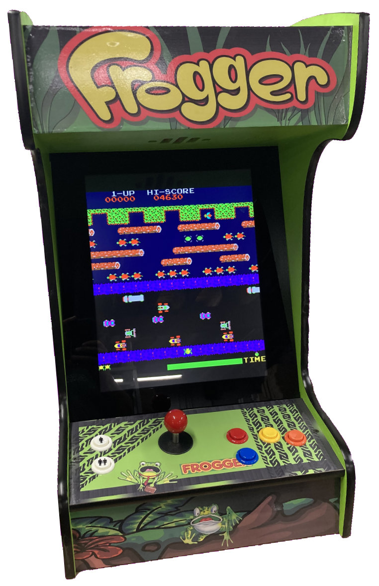 Arcade Machine, Frogger 412 Retro Games Full Size LCD Screen, Buttons