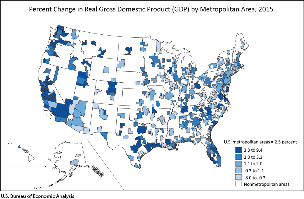 GDP by Metro Area U.S. Bureau of Economic Analysis