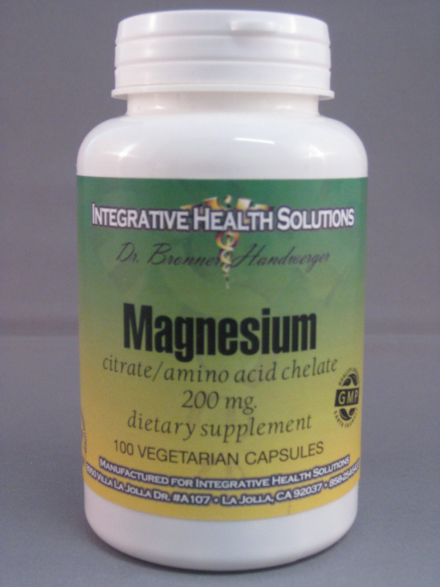 Magnesium Citrate Chelate 100 Vegetarian Capsules Integrative Health