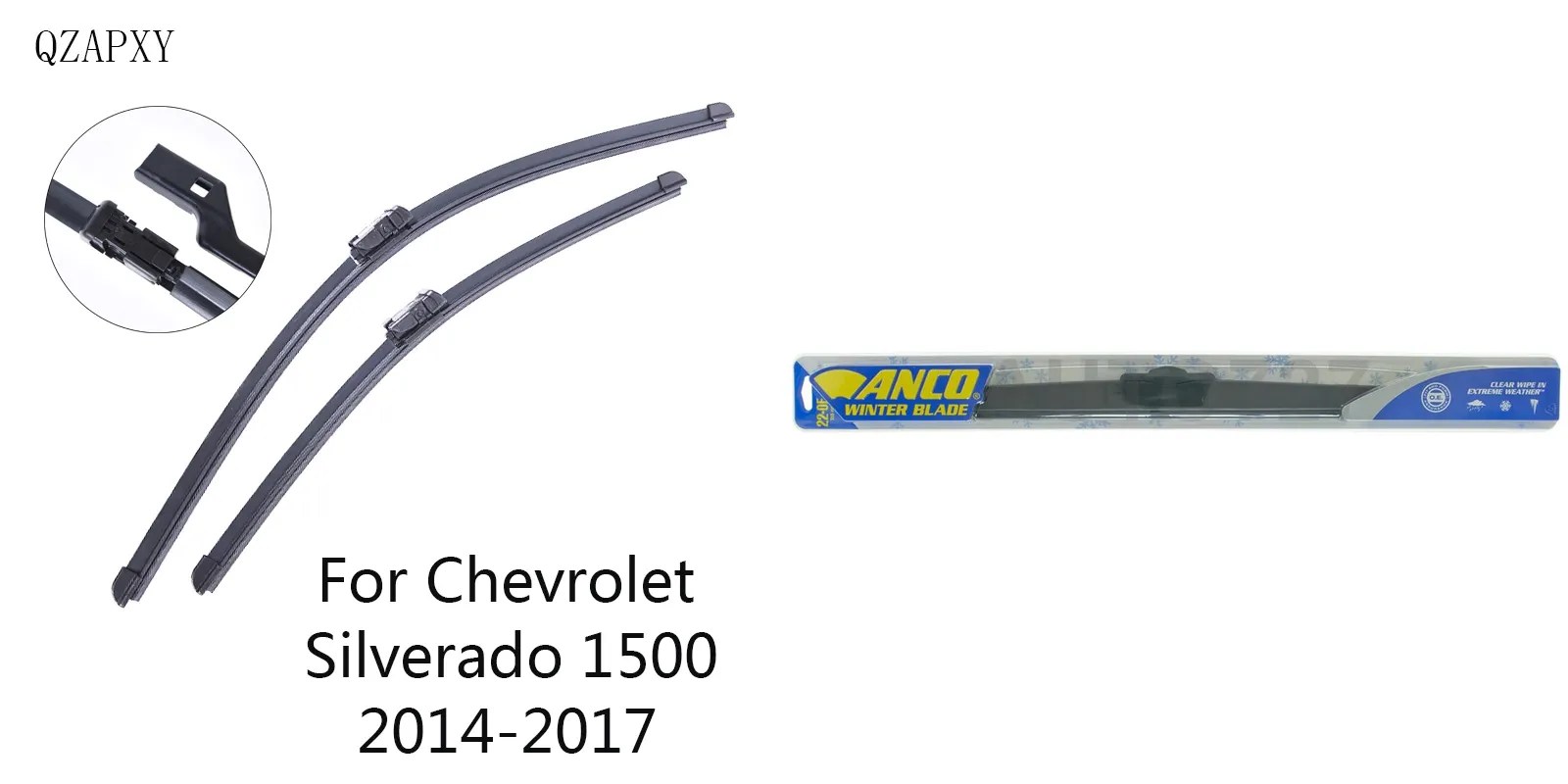 What size wiper blades for a 2015 Chevrolet Silverado and