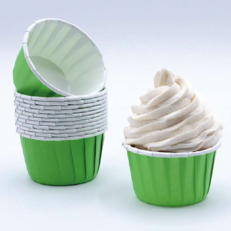 FORMAS CUPCAKE VERDES CONJ.24
