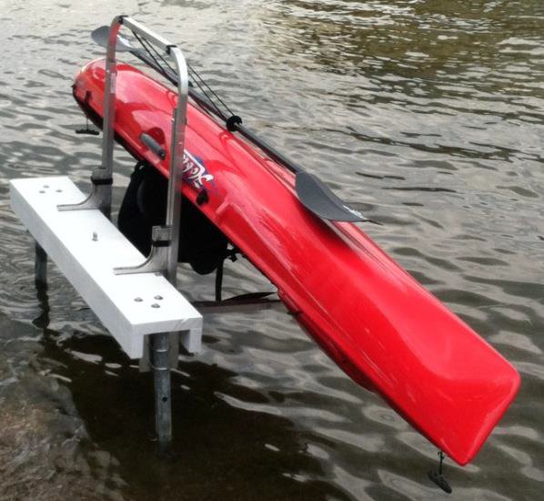 Kayak Lift & Storage Rack Water Entry The Docksider from Dock Craft