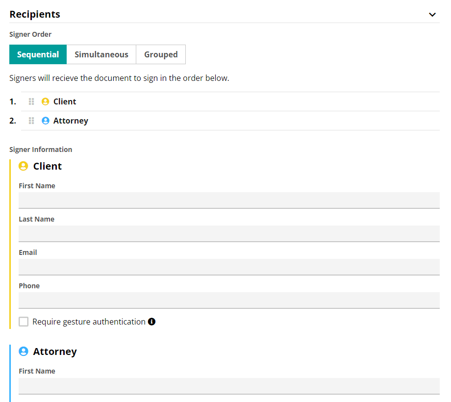 Creating Vinesign Templates for Lead Docket Docket Launch