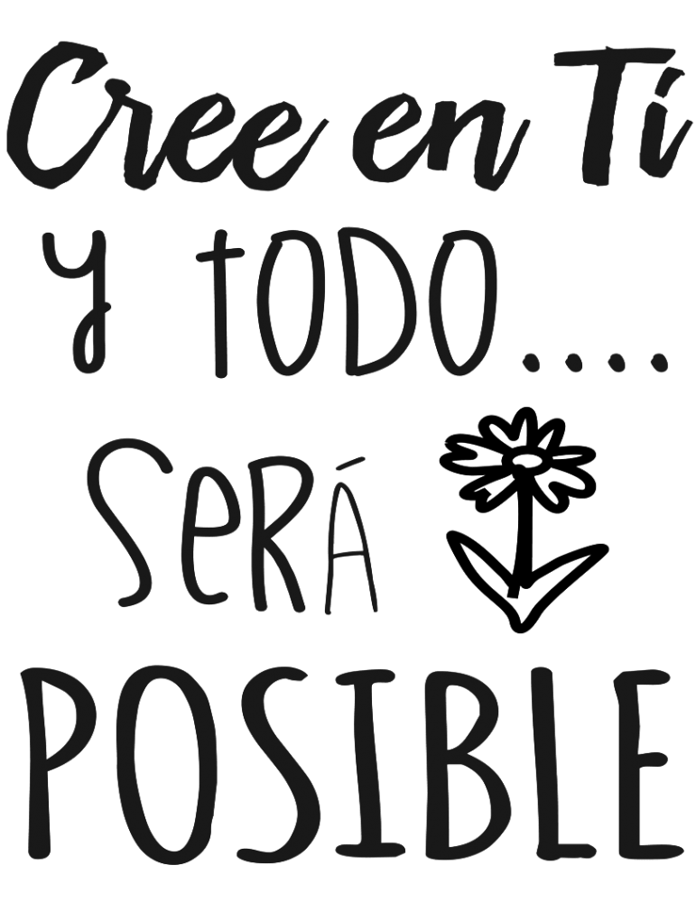 Vinilo decorativo "Cree en ti y todo será posible" Tienda de vinilos