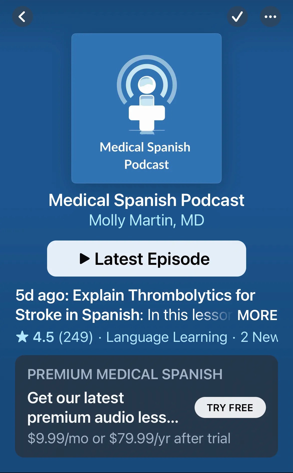 Which One Is Right For Me Premium Medical Spanish on Apple Podcasts or