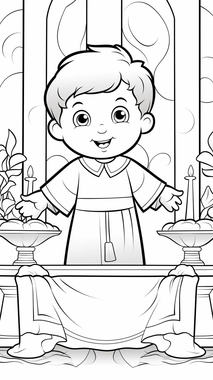 Free Printable Catholic Baptism Coloring Pages DO Coloring