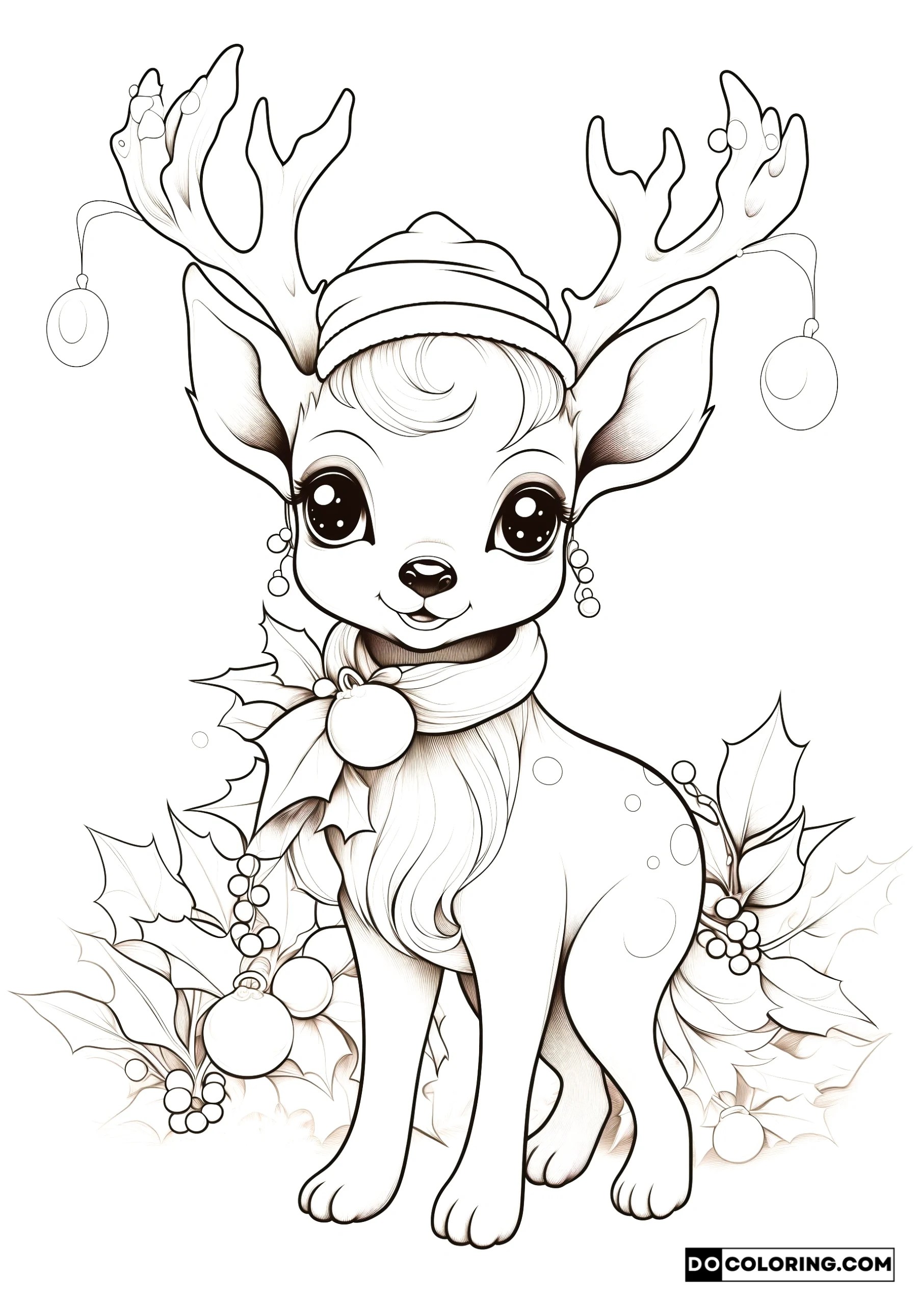 Cute Baby Reindeer Coloring Pages 2024 Free Printable DO Coloring