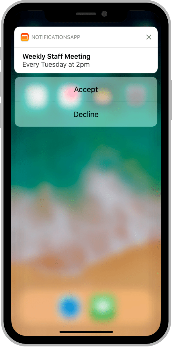 Declaring your actionable notification types Apple Developer