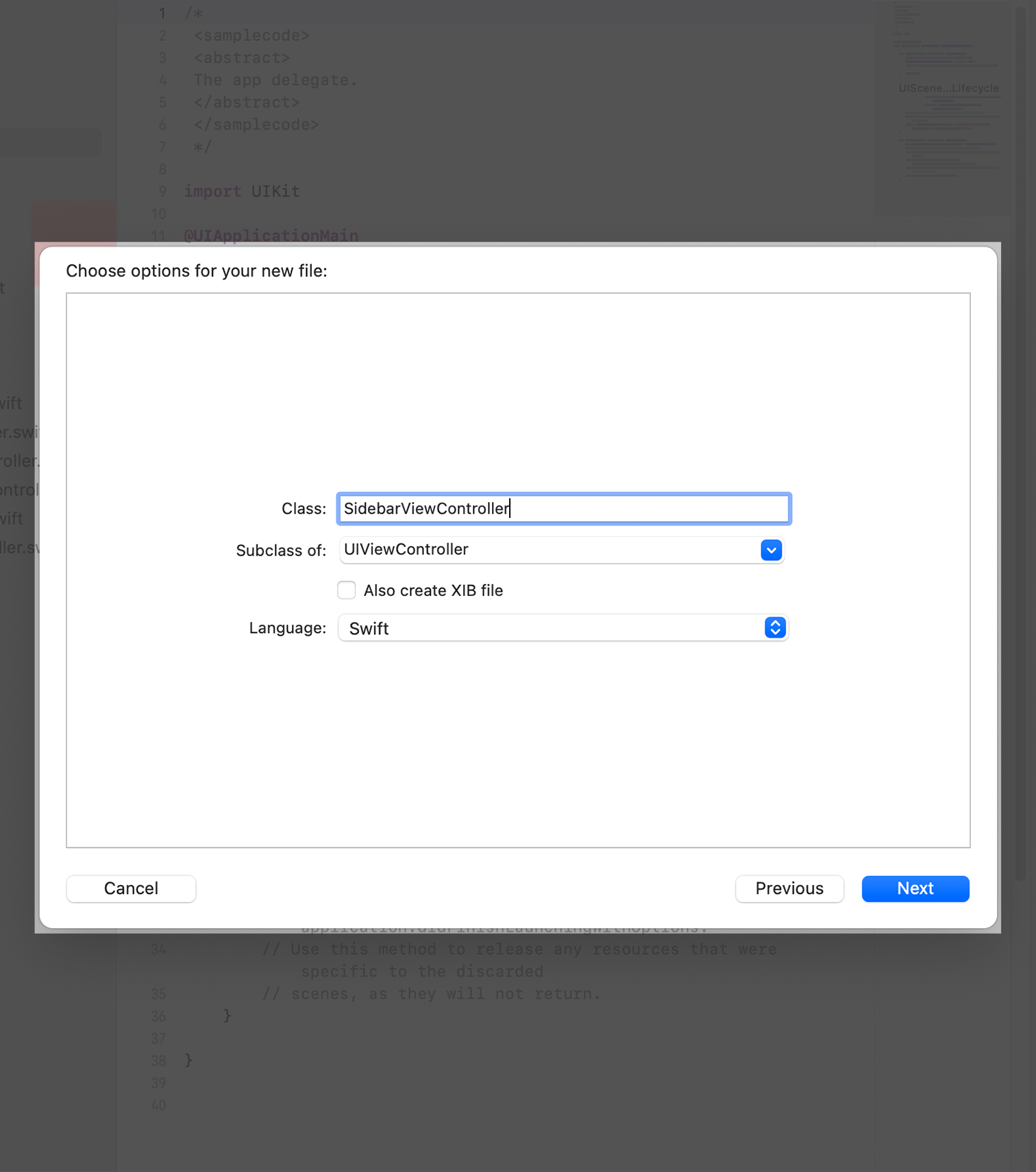 Creating a Sidebar Apple Developer Documentation