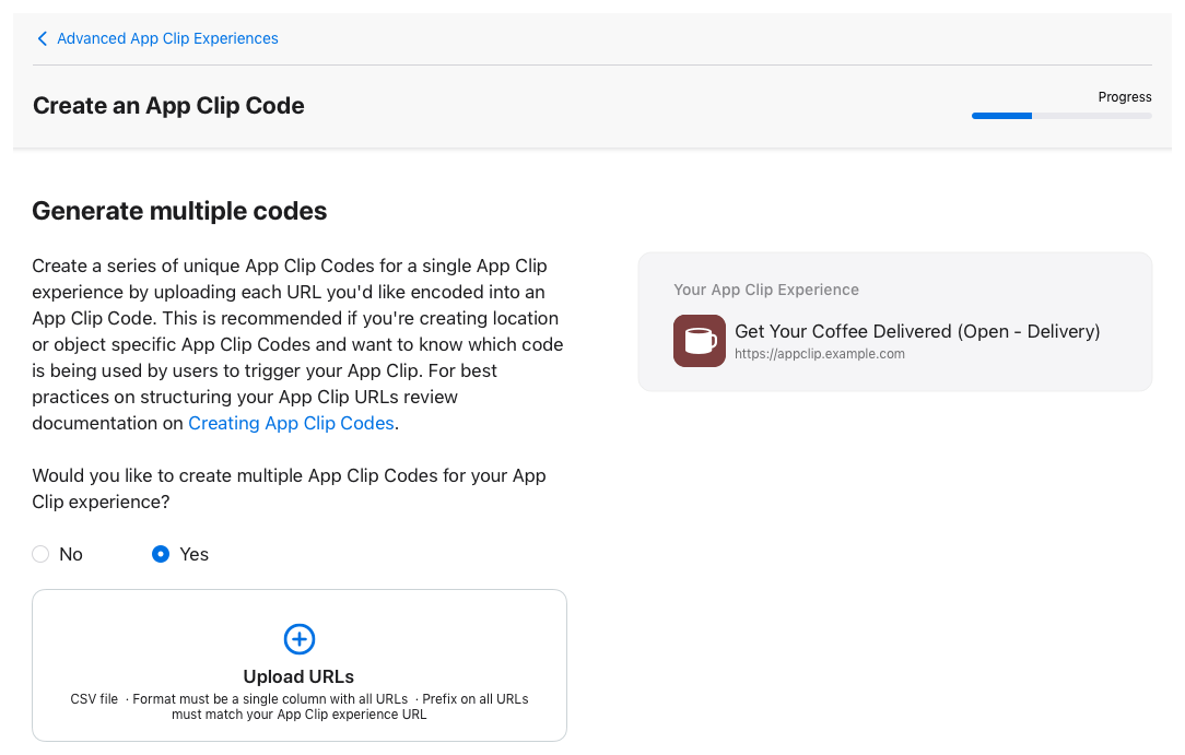 Creating App Clip Codes with App Store Connect Apple Developer