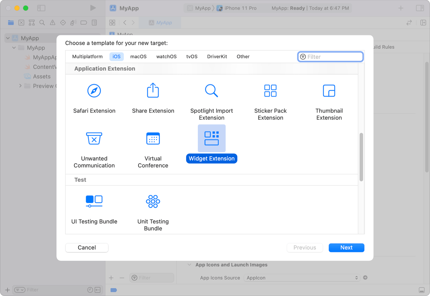 Creating a widget extension Apple Developer Documentation