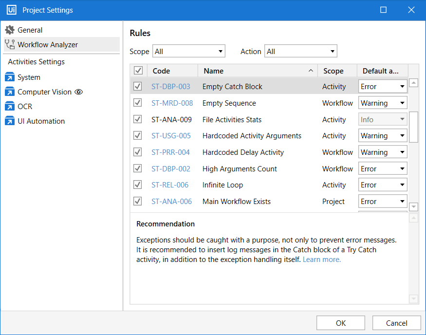 STDBP003 Empty Catch Block