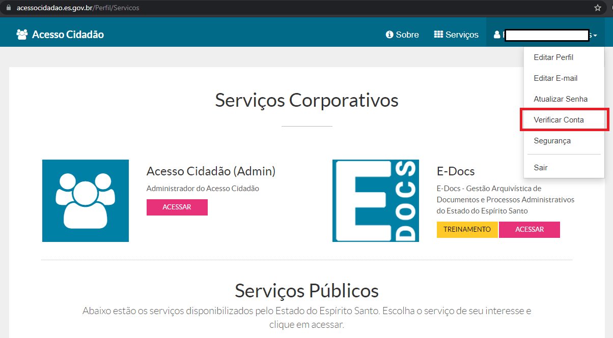 Criar sua conta gov.br — Português (Brasil)