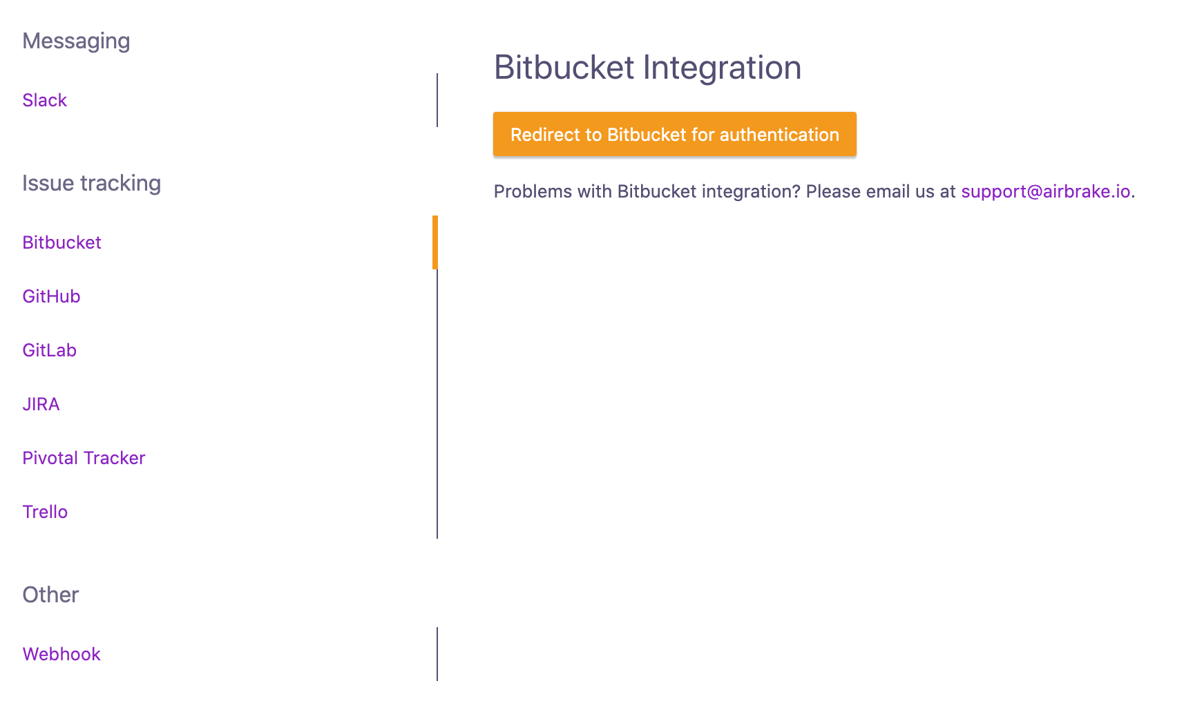 Bitbucket Airbrake Docs