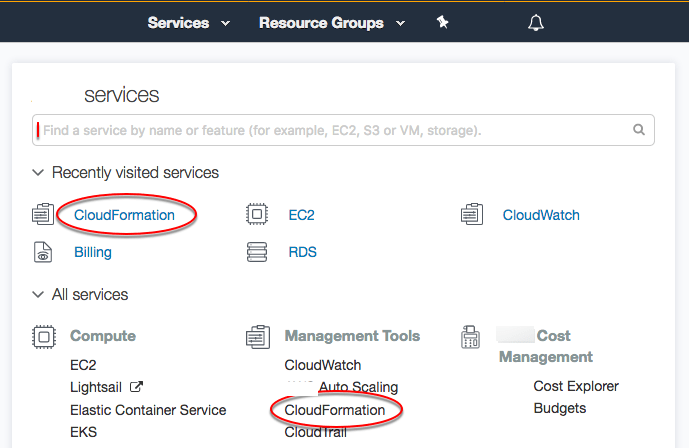 Logging in to the Amazon Web Services Management Console Amazon CloudFormation