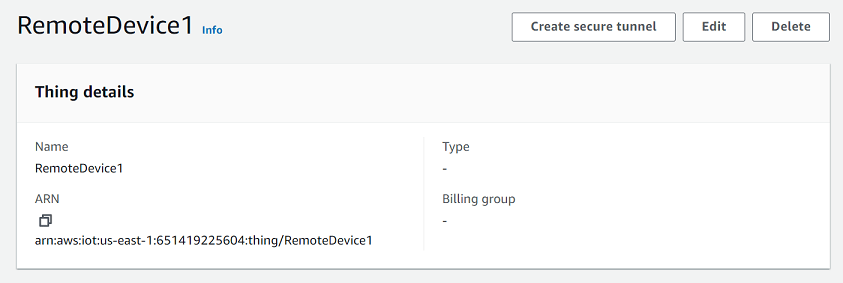 Open A Tunnel For Remote Device And Use Browserbased Ssh Amazon Iot Core