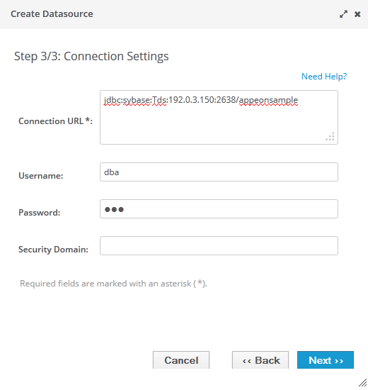 Setting up data source for JBoss PowerServer Configuration Guide