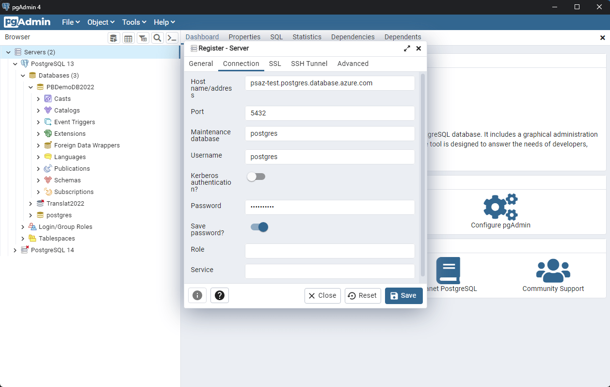 Restoring the Database PowerServer 2022 Help