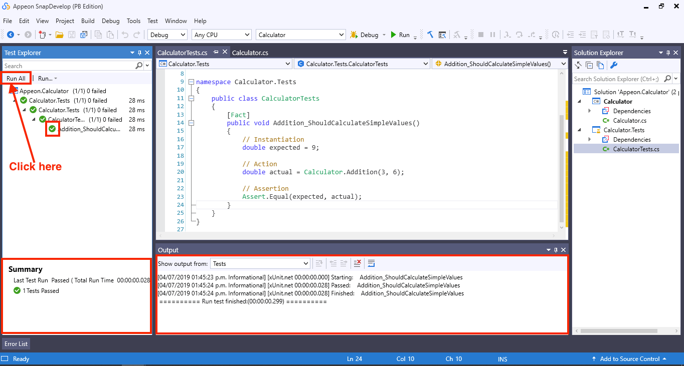 Unit Testing with xUnit Test in PowerBuilder 2019 C IDE