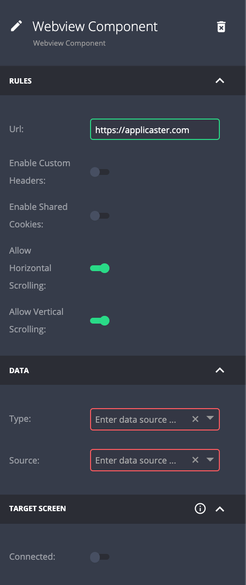 Webview Component Applicaster Docs