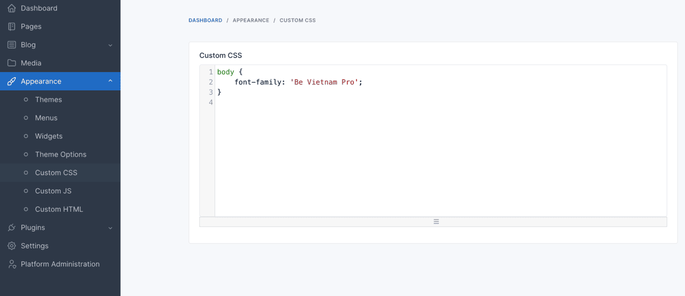 Custom CSS/JS Archi Elite Documentation