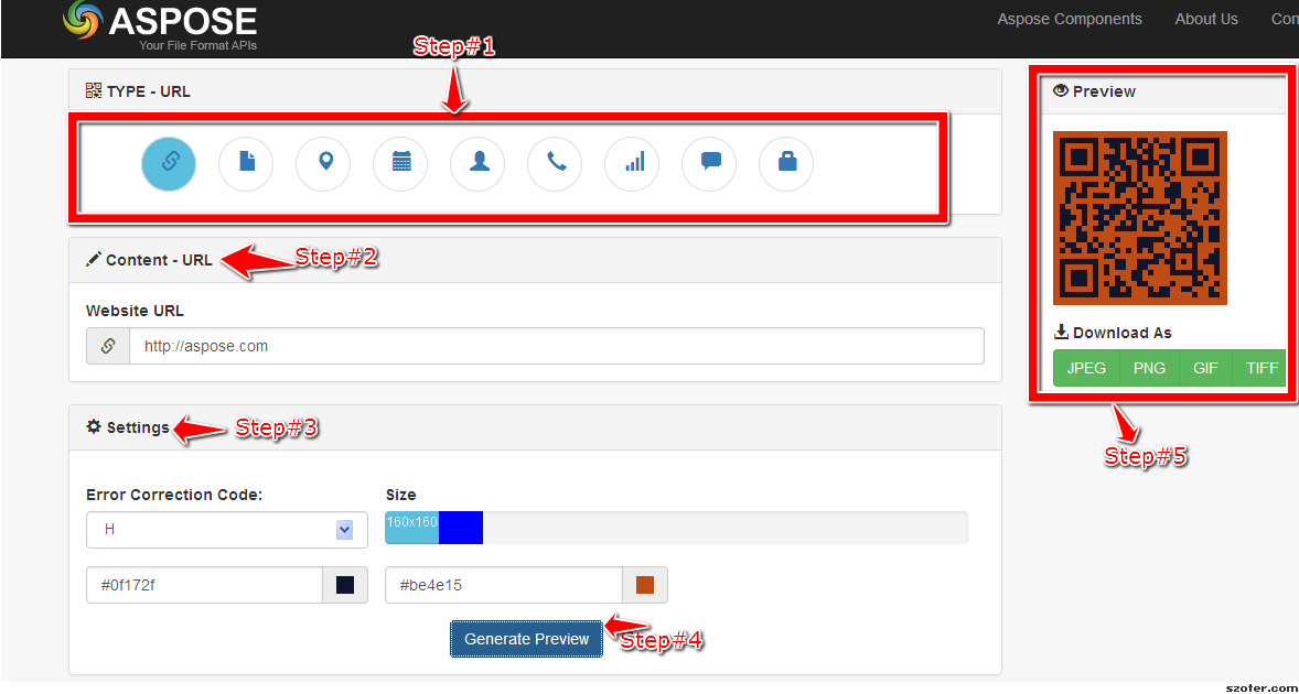 Generate QR Codes for URLsDocumentation