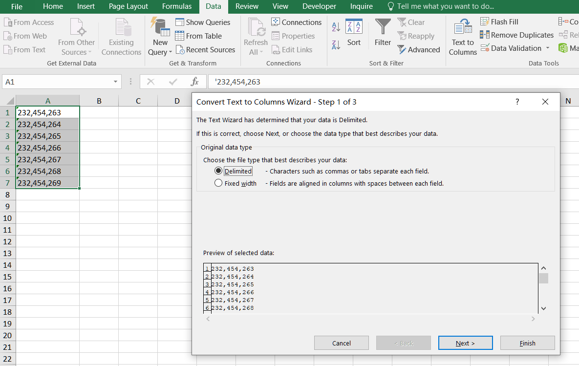 Convertir des données numériques texte en nombreDocumentation