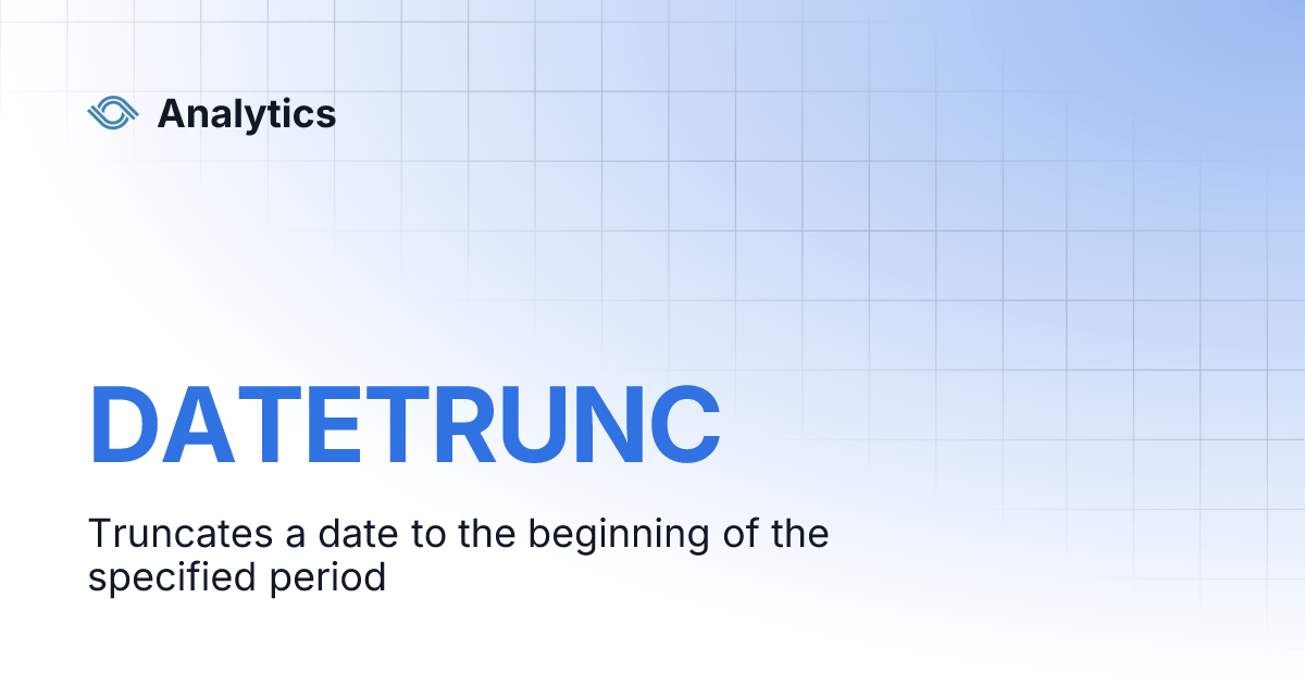 DATETRUNC Analytics