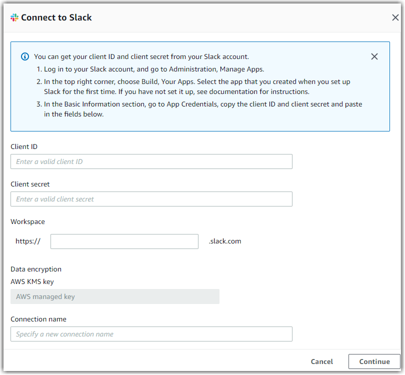 Slack Amazon AppFlow