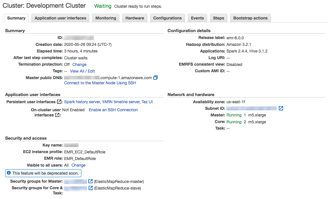 AWS EMR Cluster Viewing, Managing & Scaling Your Clusters